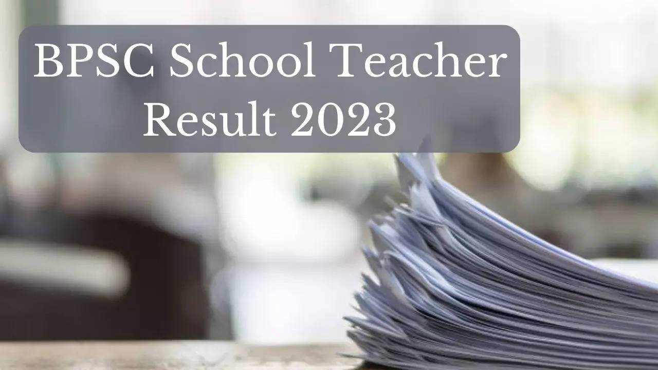 BPSC School Teacher Result 2023