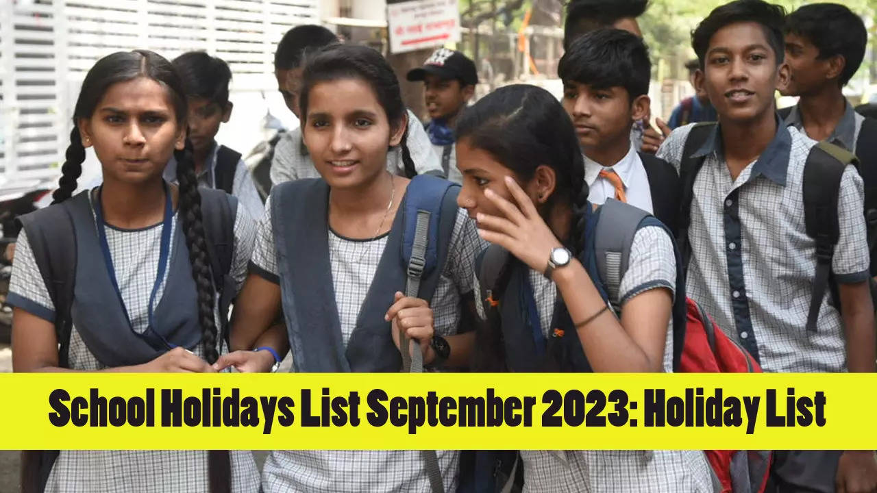 School Holidays List in September 2023