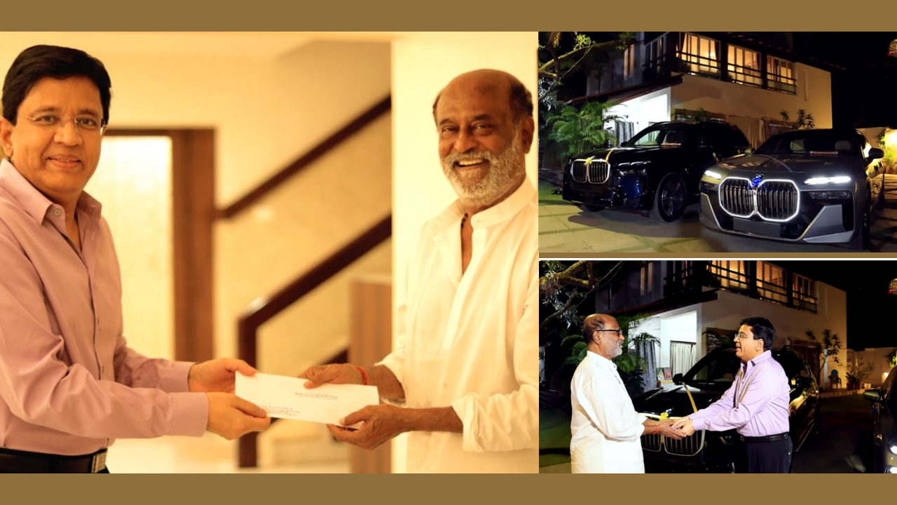 KALANITHI MARAN GIFT CHEQUE RAJINIKANTH