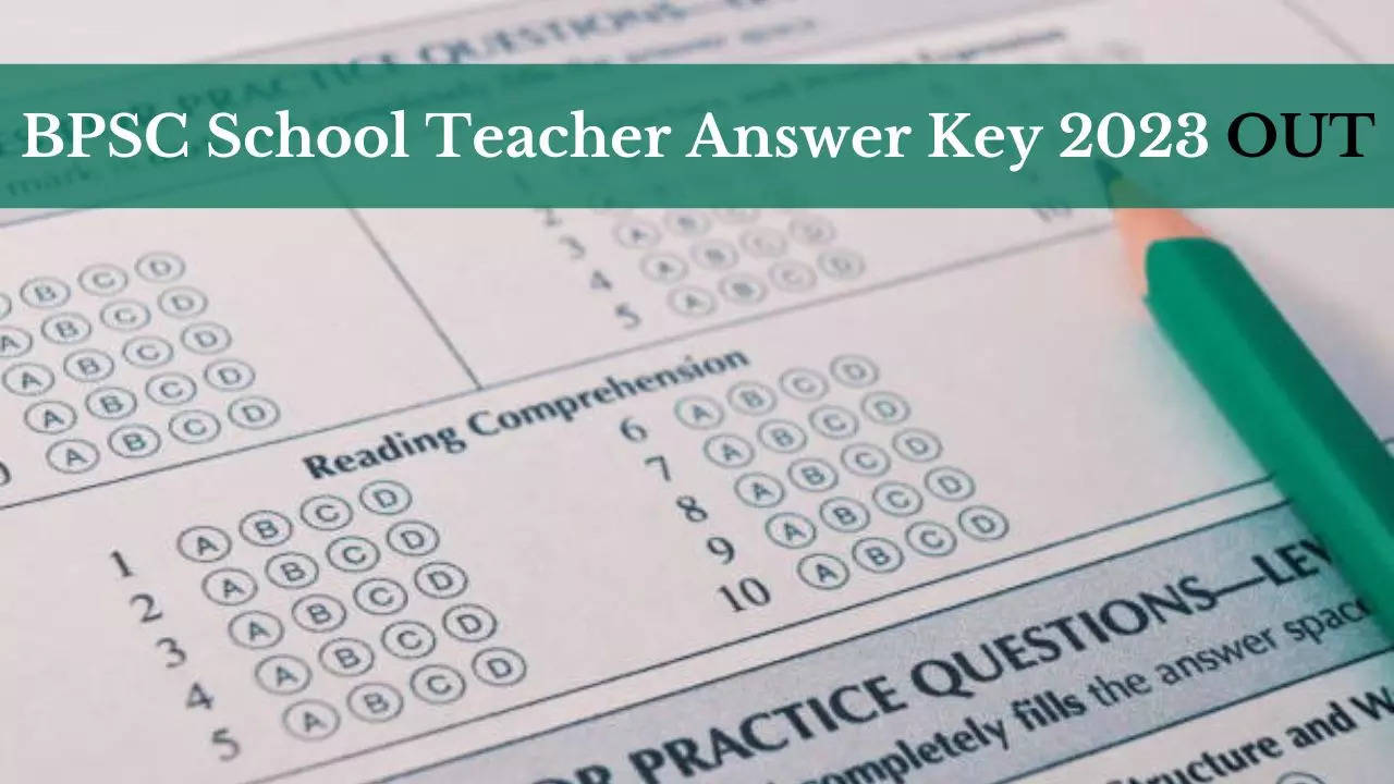 BPSC School Teacher Answer Key 2023