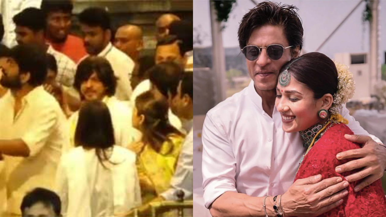 Jawan को हिट कराने की मन्नत लेकर तिरुपति मंदिर के चौखट पर पहुंचे shah rukh khan-Nayanthara, बेटी सुहाना भी दिखीं साथ