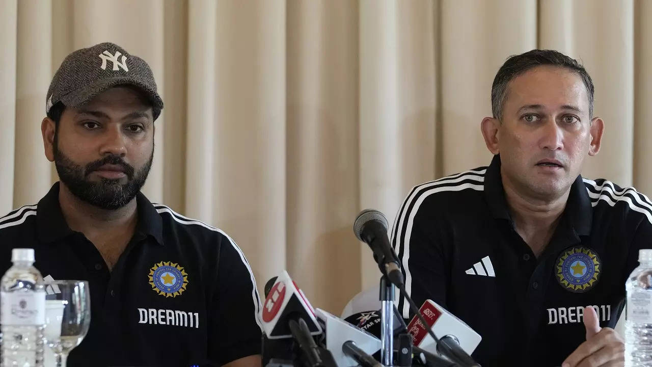 Rohit Sharma and Ajit Agarkar on World Cup 2023 team announcement