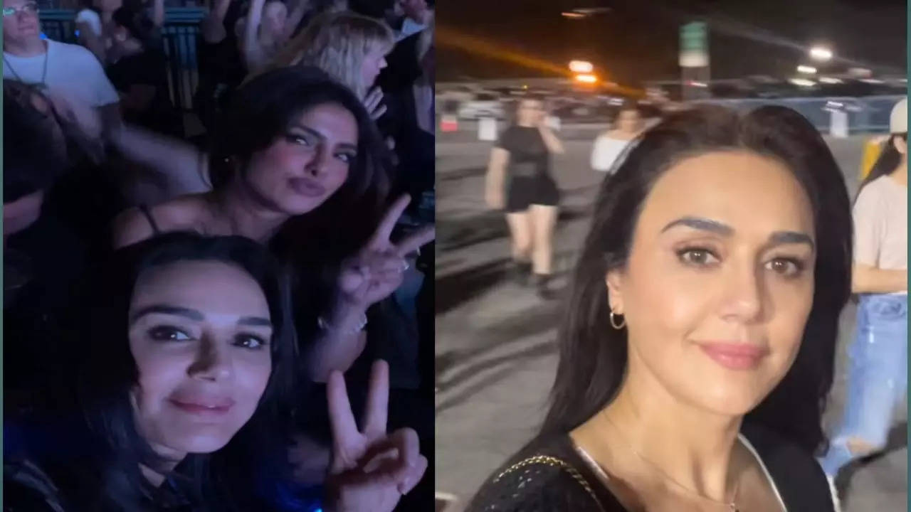 Preity Zinta at Nick Jonas Concert