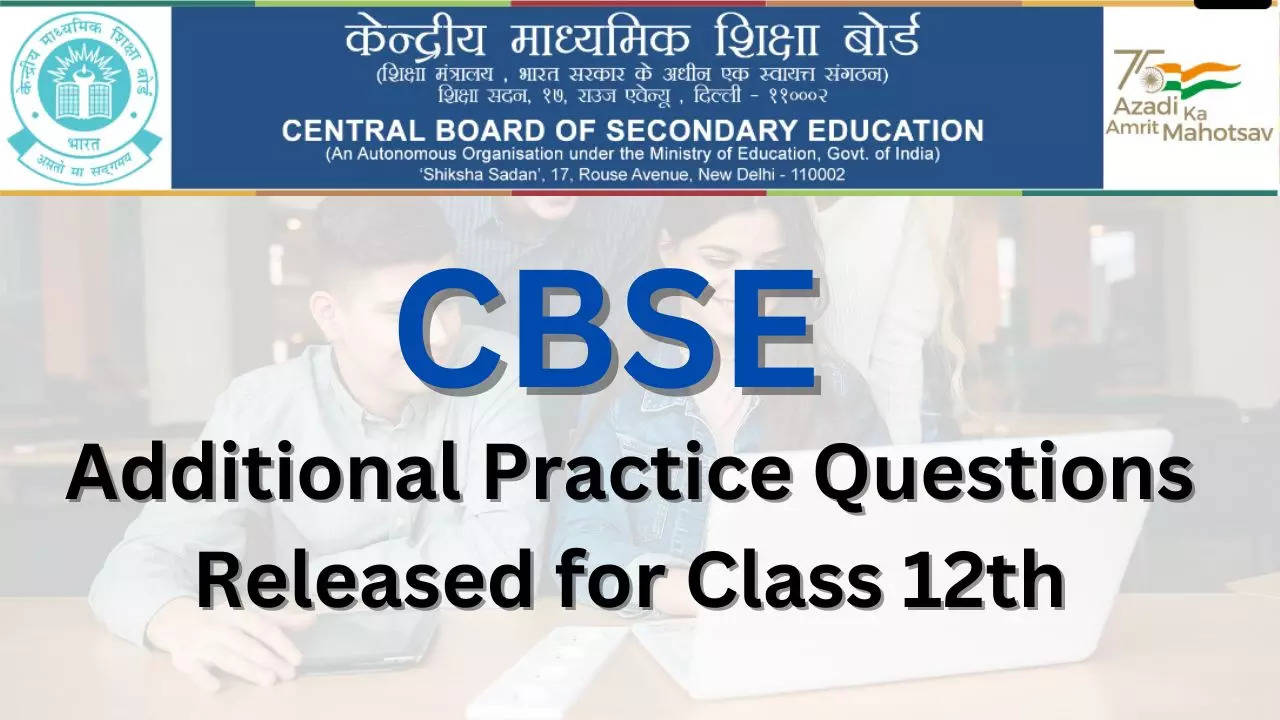 CBSE Class 12 Sample Papers 2024 Released At Cbse.gov.in Know How To ...