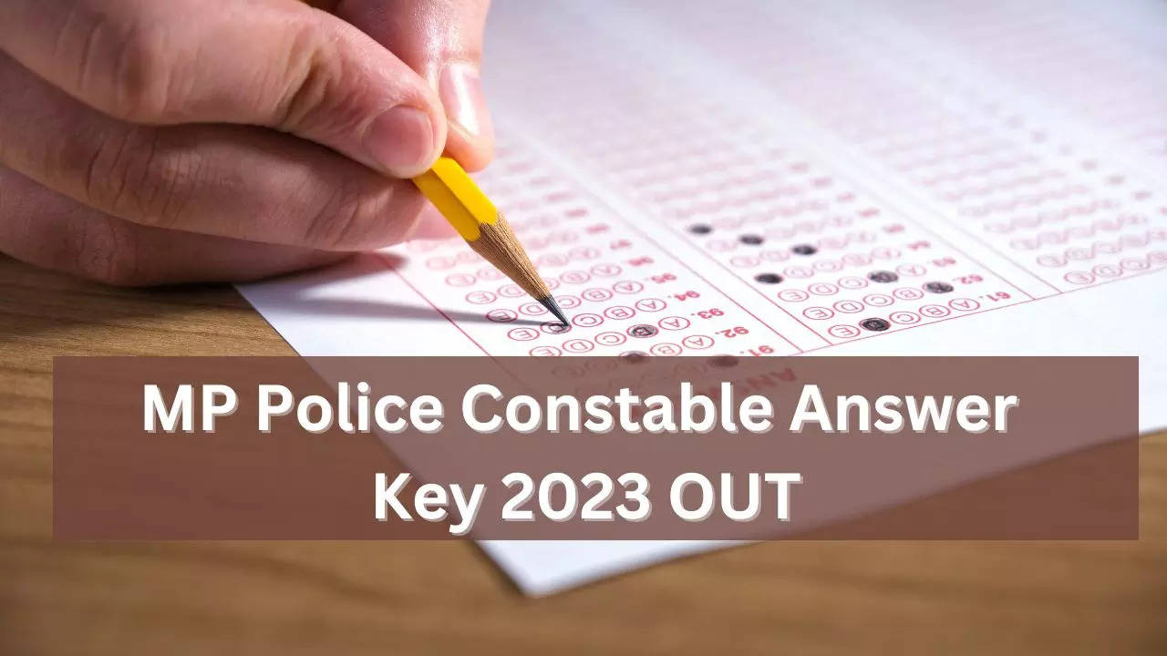 MP Police Constable Answer  Key 2023 OUT