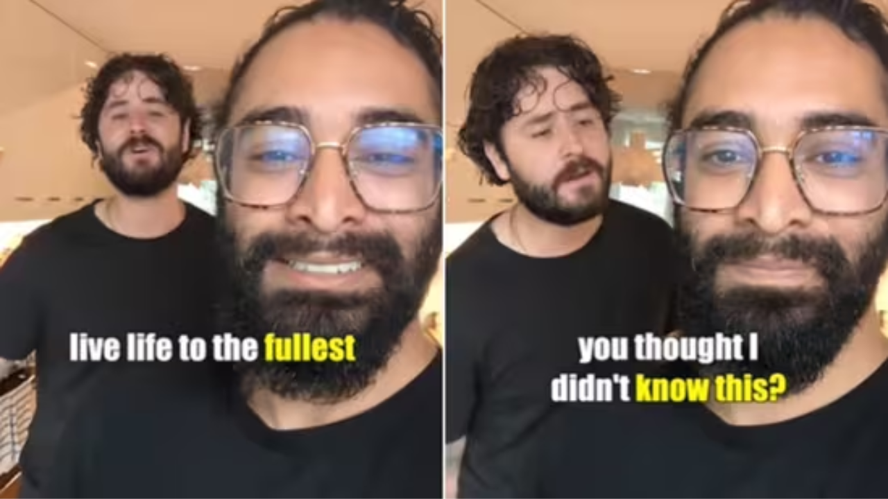 ​canadian man sing kal ho na ho, foreigner man sing kal ho na ho, instagram viral video, viral video, trending viral video