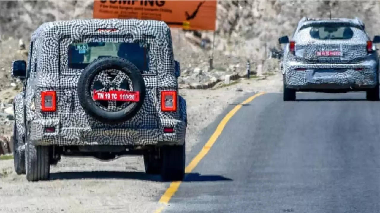 Mahindra XUV300 And Thar 5 Door Spotted