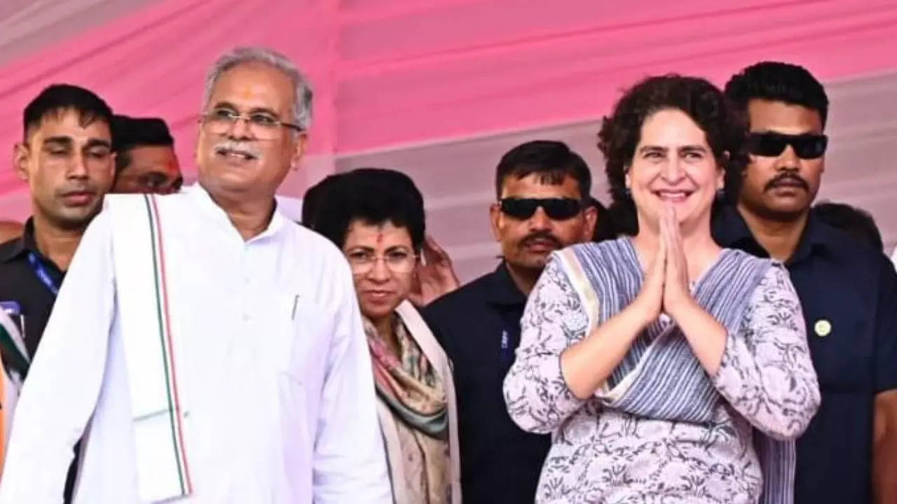 Priyanka Gandhi in Chhattisgarh