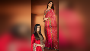 भांजी की खूबसूरती के आगे मामी ऐश्वर्या भी लगतीं हैं पानी कम चाय देखें साड़ी लुक्स