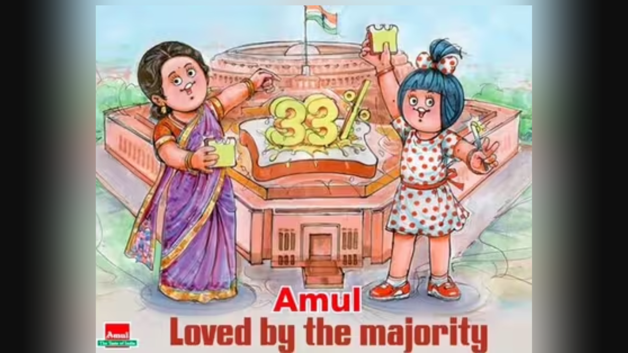 ​ Women's Reservation Bill, Amul creative on womens reservation bill, Amul Creatives, pm modi, Trending news