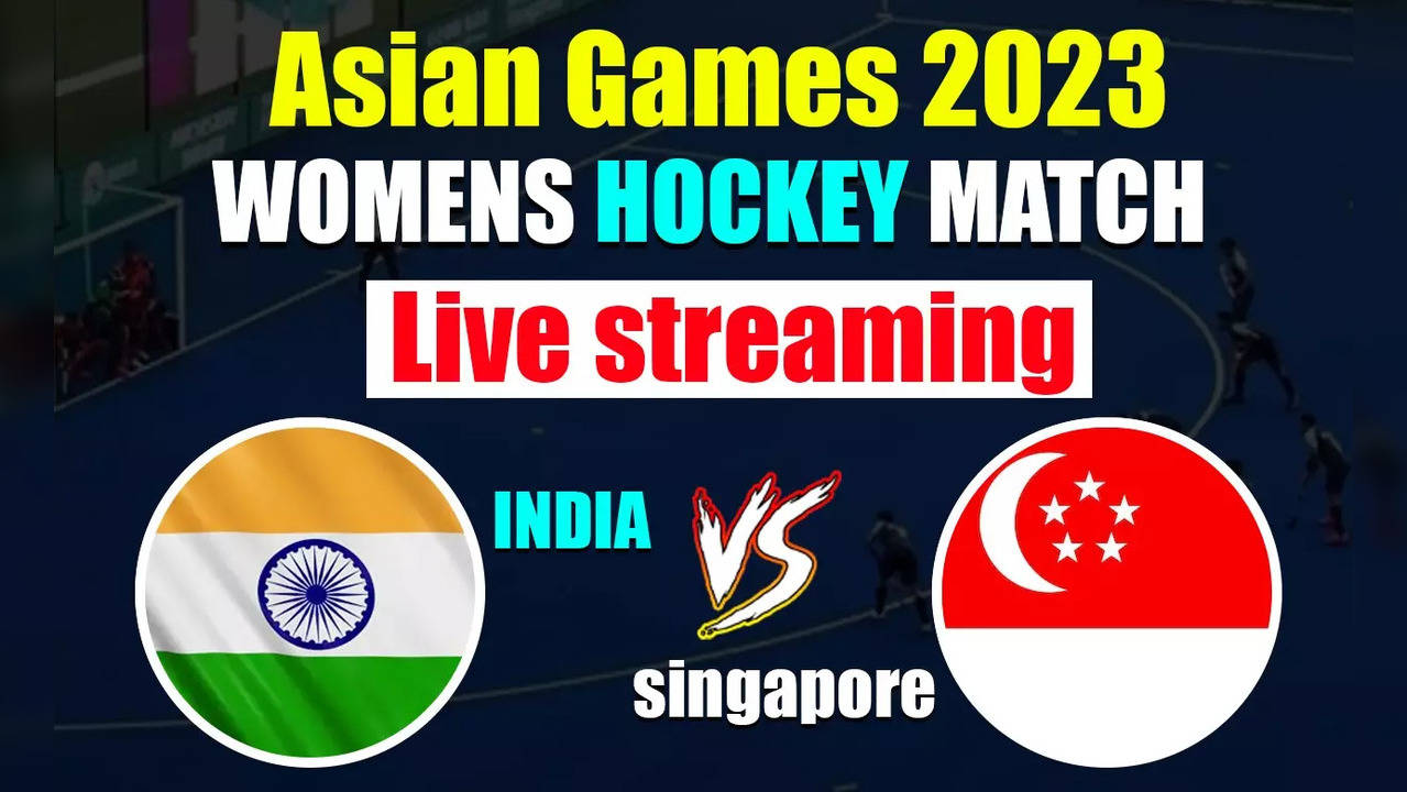 india vs Singapore, asian games 2023, womens Hockey Match live streaming