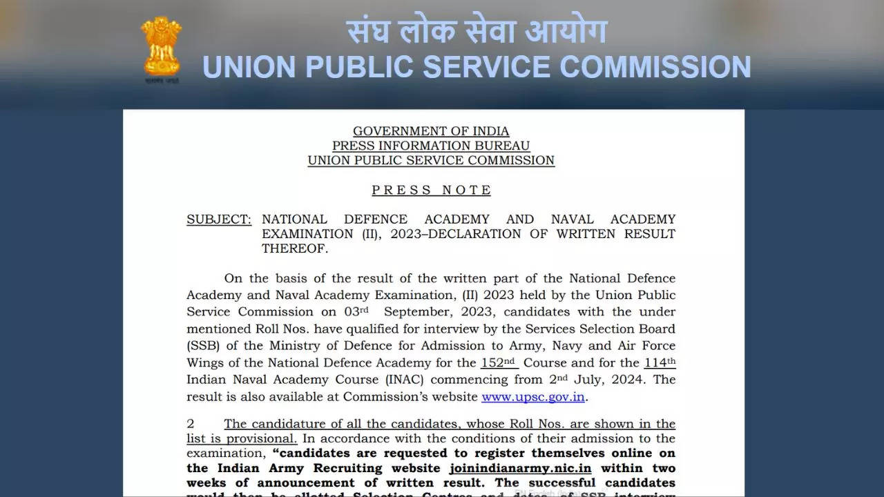 upsc nda 2 result