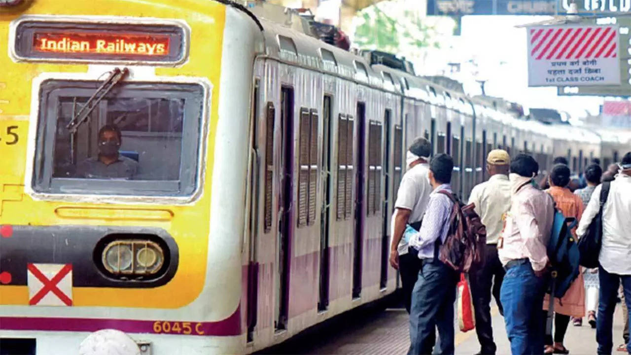 Stone pelting on AC local train