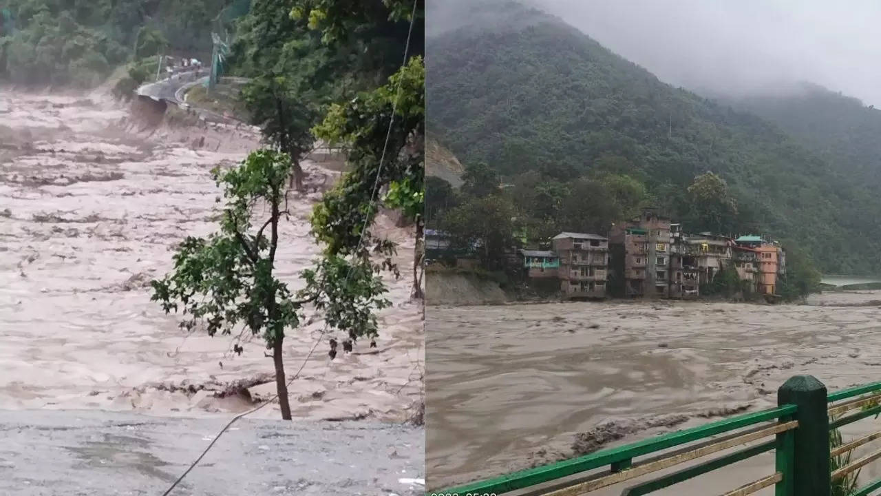 Cloud burst in Sikkim, flood in Sikkim, flood in Lhonak Lake