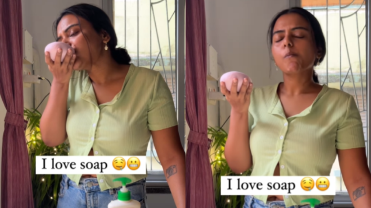 Girl Eating Soap Viral Video 