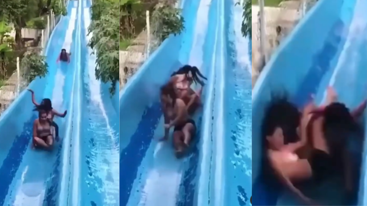 Waterslide Accident Viral Video