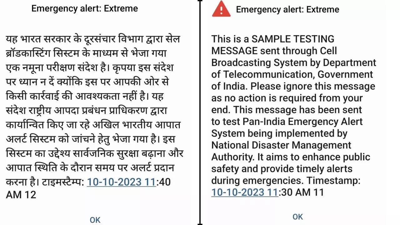 Emergency Alert on Phone