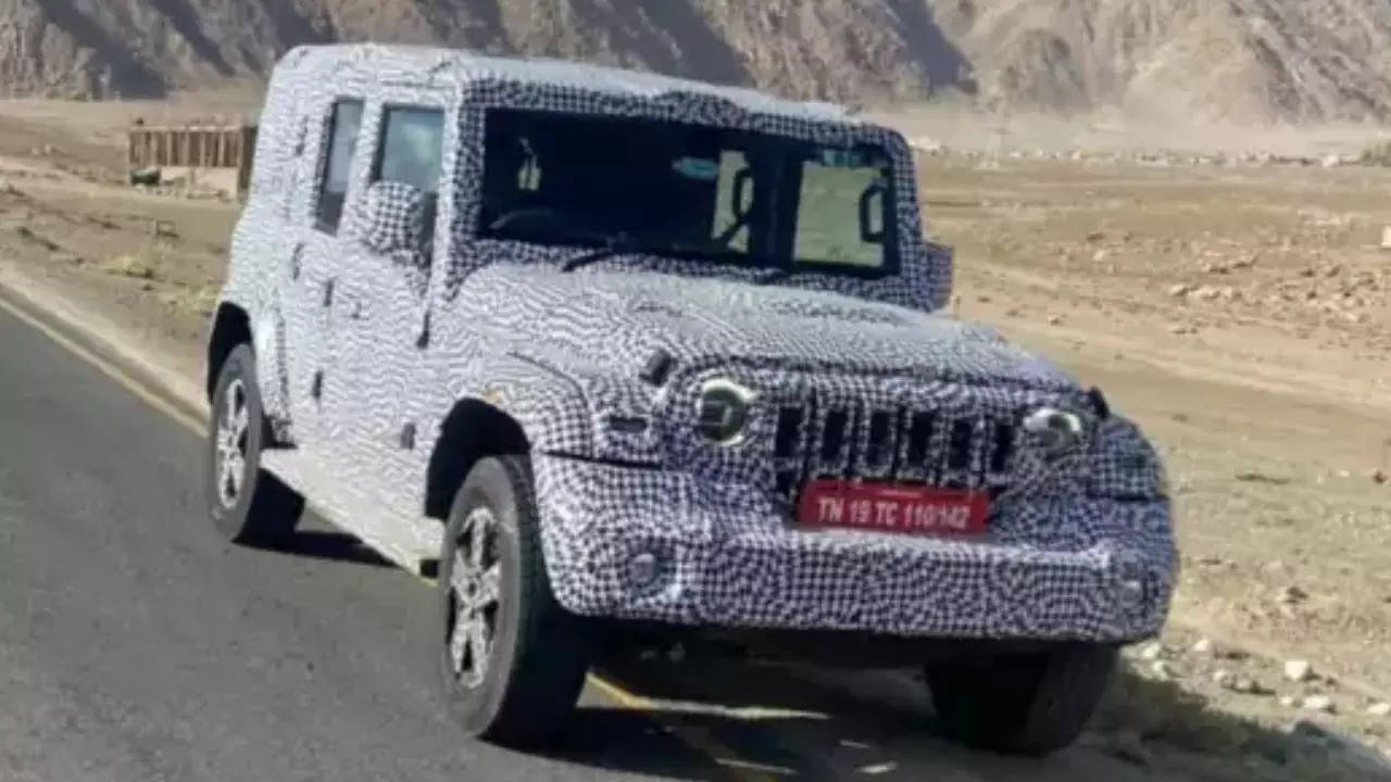 Mahindra Thar 5 Door Spotted Testing Again