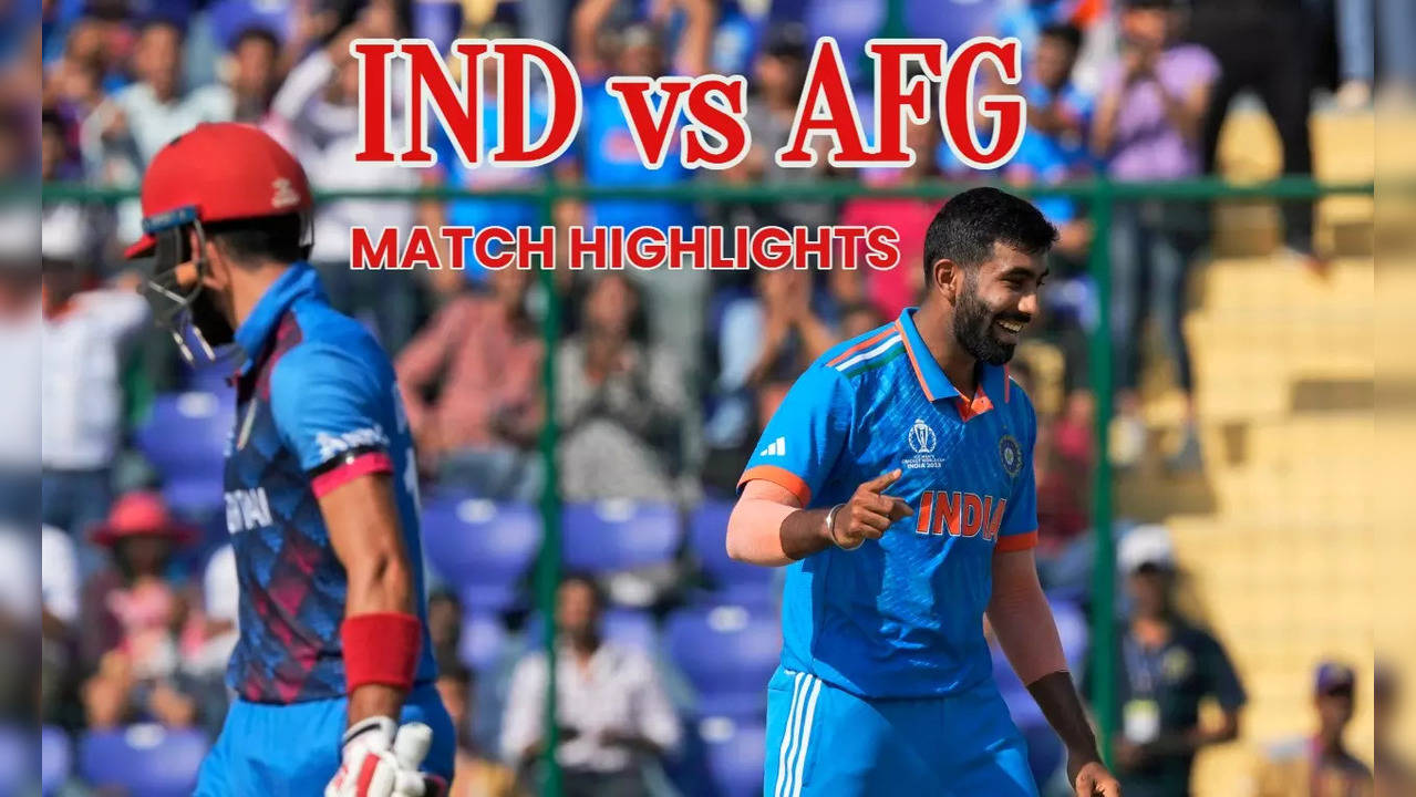 IND vs AFG World Cup 2023 Match Highlights