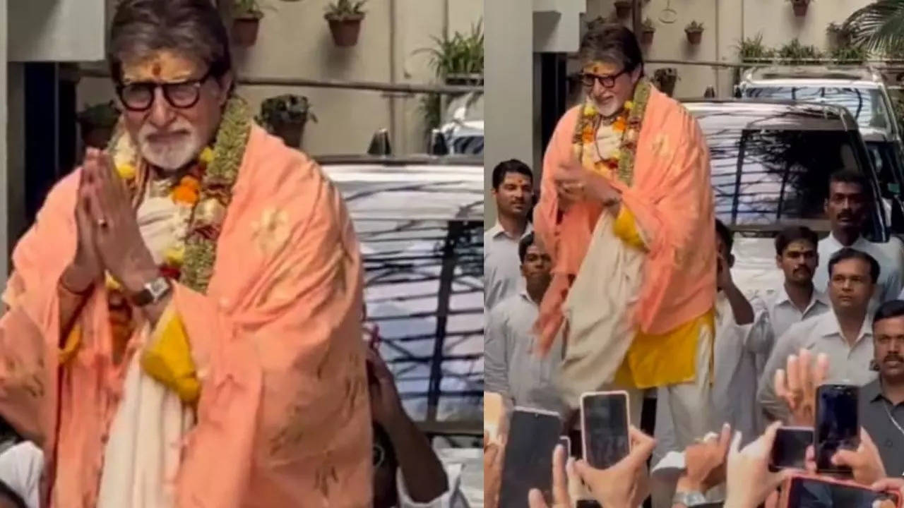 Amitabh Bachchan Greets Fans at Jalsa