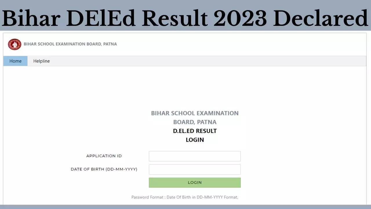 Bihar DElEd Result 2023