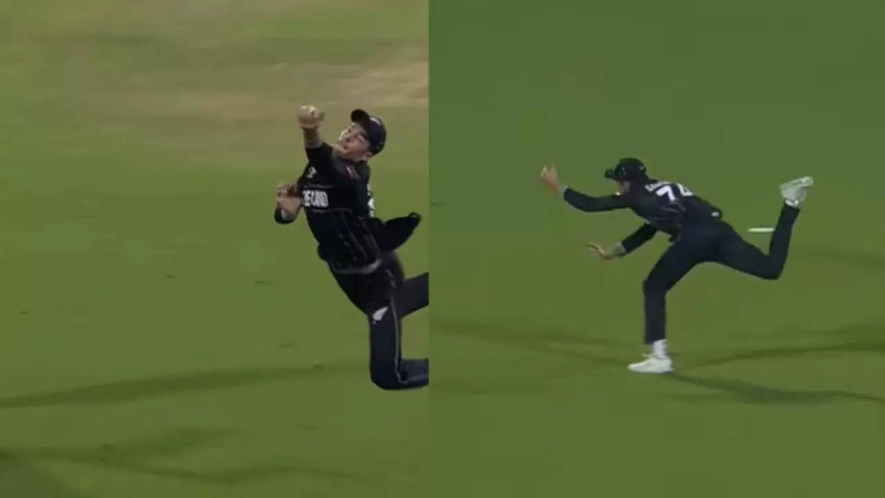 Mitchell Santner amazing catch