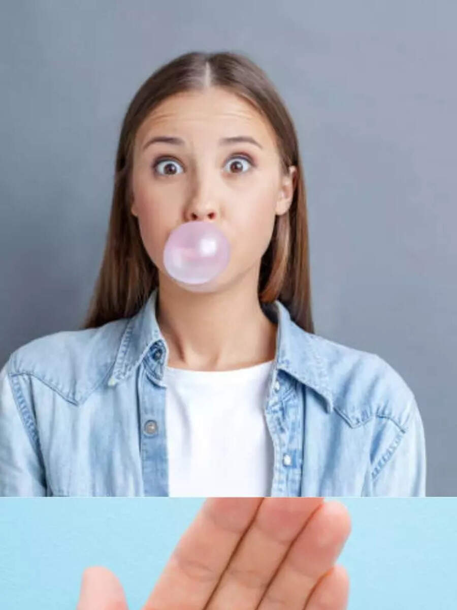 What will happen if chewing gum accidentally enters the stomach while