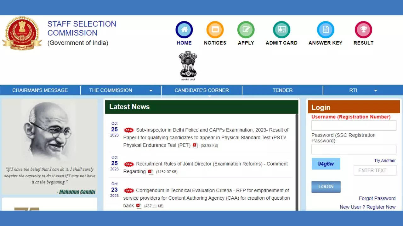 SSC CPO Result 2023