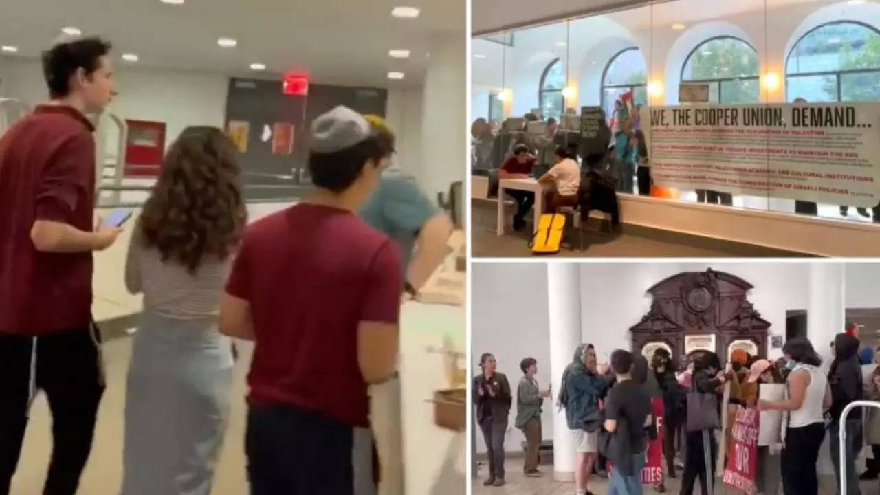 US Jewish students take shelter in college library