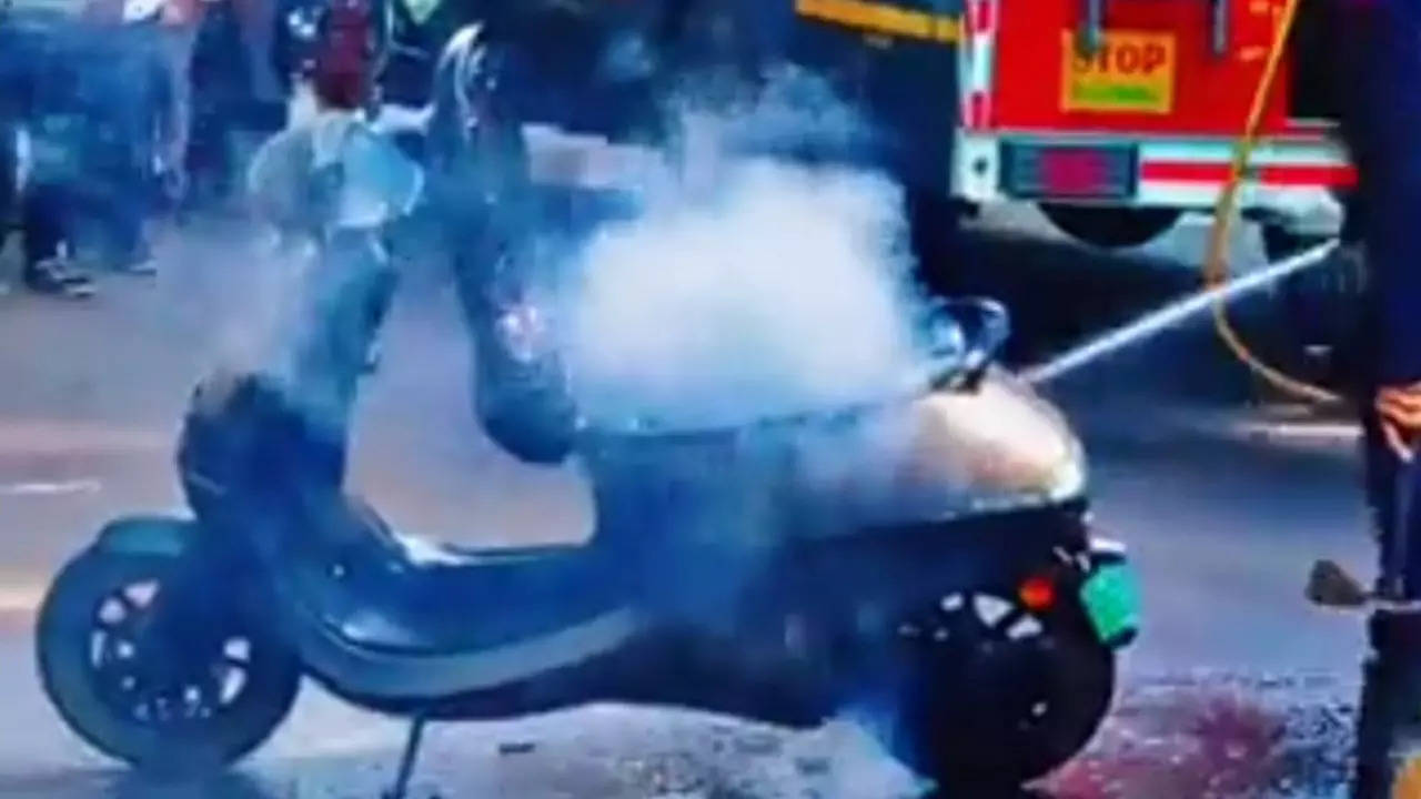 Ola Electric Scooter Catch Fire In Pune