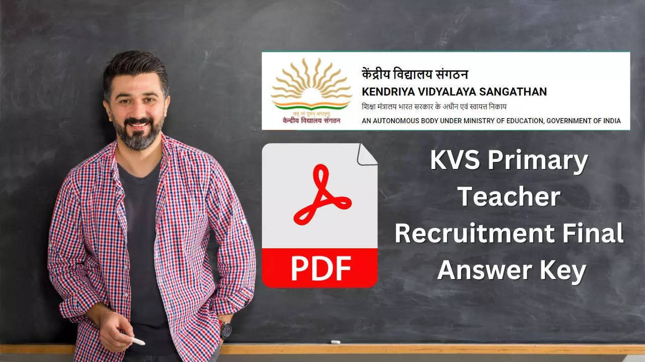 KVS Primary  Teacher  Recruitment Final  Answer Key