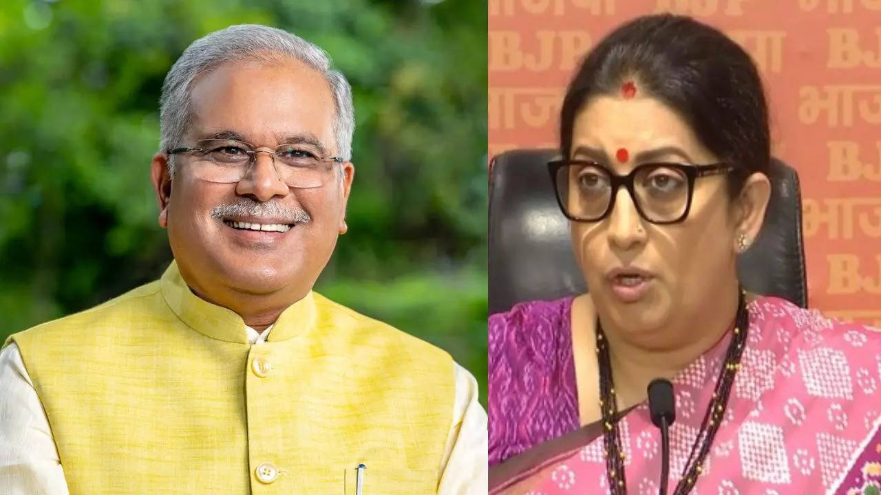 Mahadev Betting App Smriti Irani attacks on Bhupesh Baghel