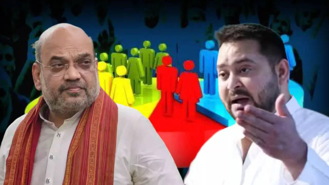 Amit Shah vs Tejashwi Yadav On Caste Survey