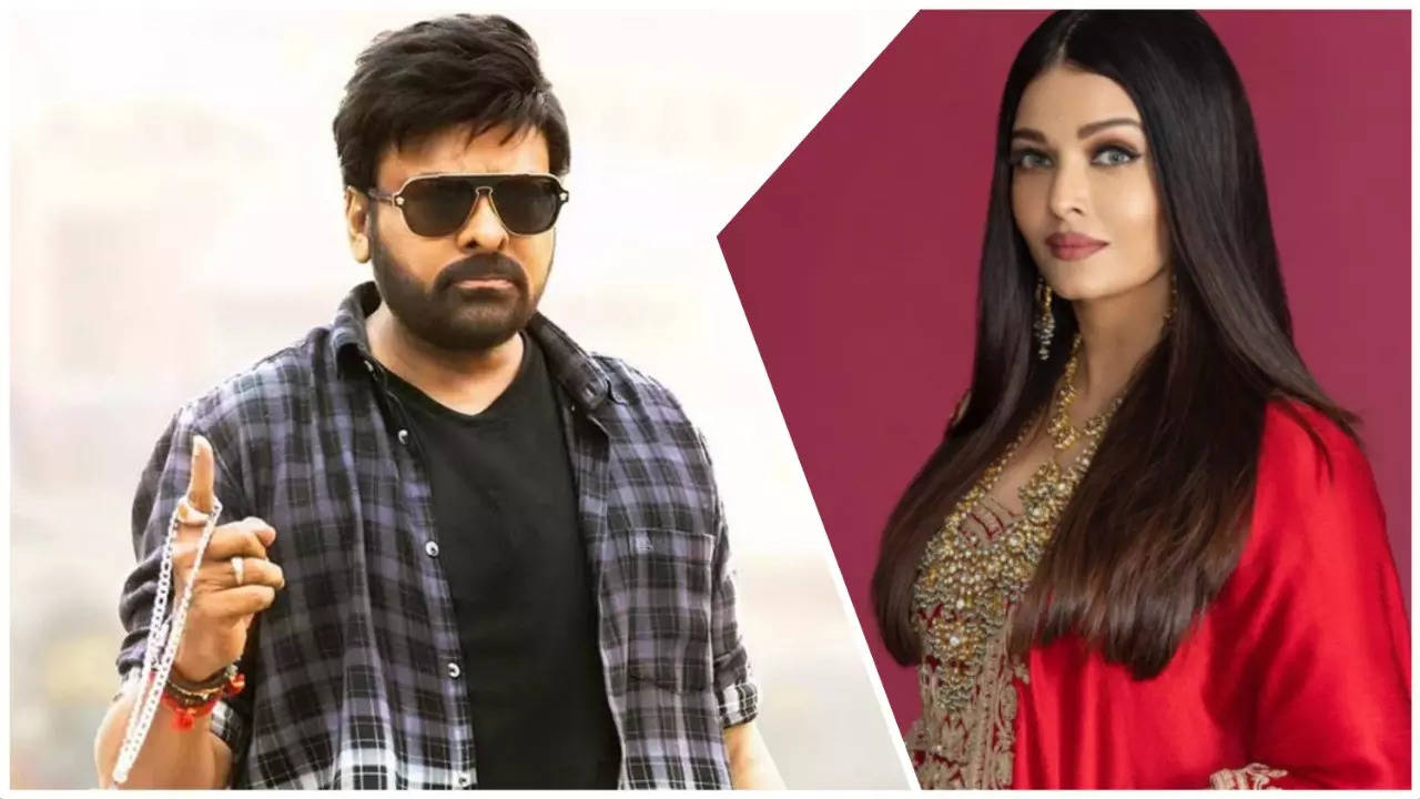 Chiranjeevi and Aishwarya Rai Bachchan