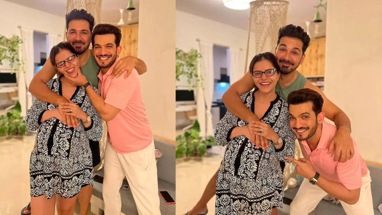 Arjun Bijlani with Rubina and Abhinav