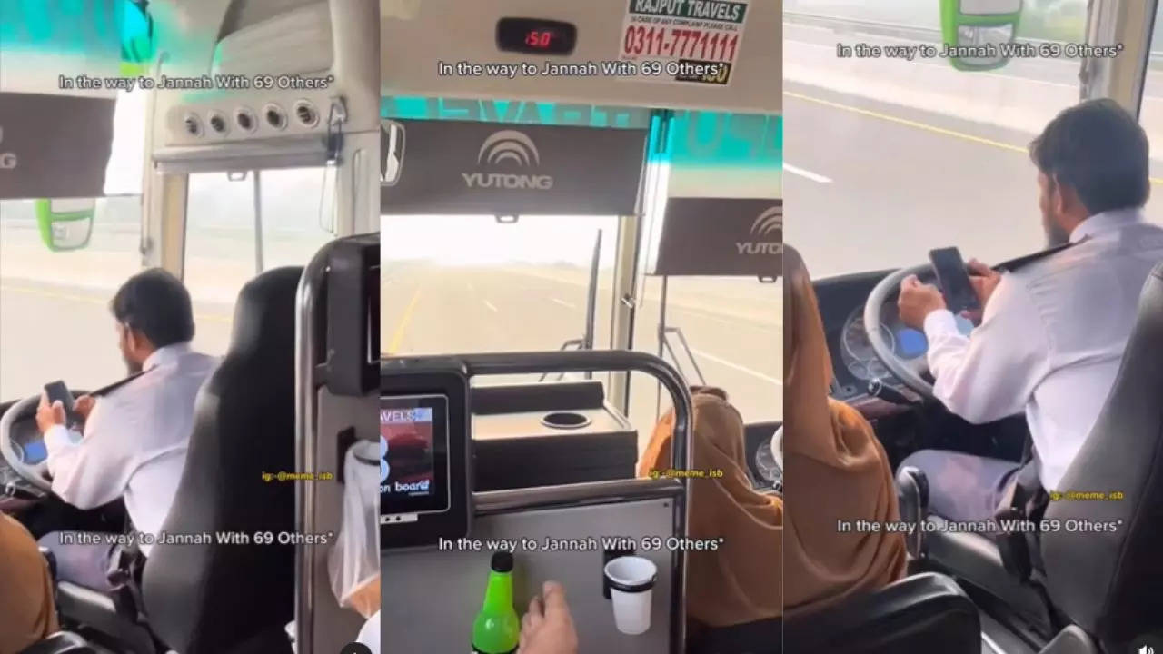 bus driver using mobile while driving