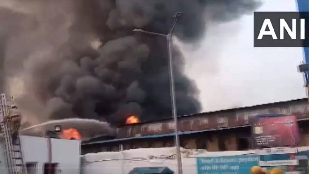 Fire breaks out in warehouse in Howrah West Bengal