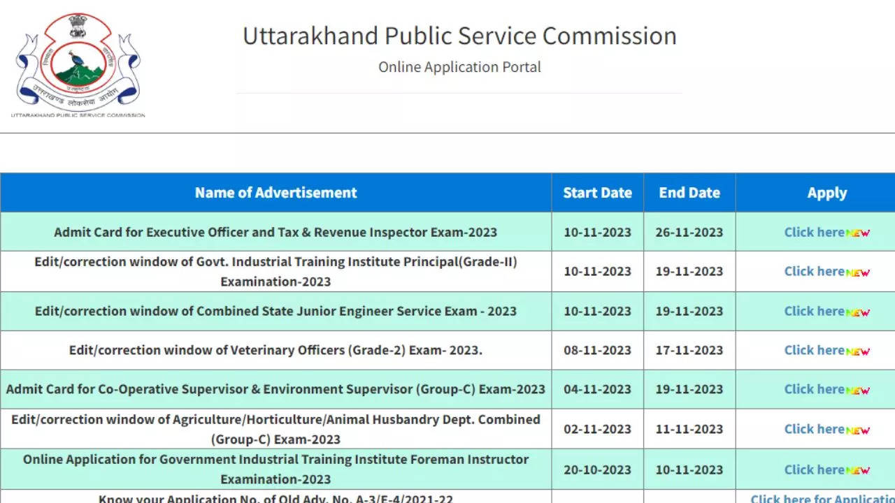 UKPSC Executive Officer Admit Card 2023 Released