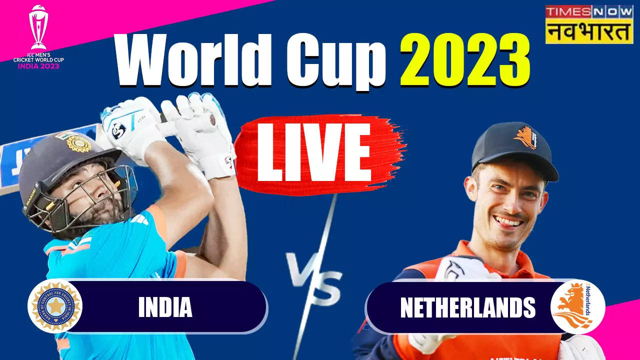 Live Cricket Score, IND vs NED 2023: India crush Netherlands by 160 runs -  The Times of India
