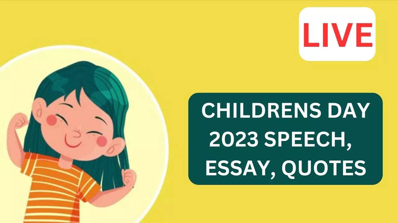 Children's Day 2023 Speech, Quotes Live Updates: बचपन की छाया में जीवन.. बाल दिवस पर अपनों को भेजे ये प्यारी कविताएं, याद आएंगे बचपन के पल