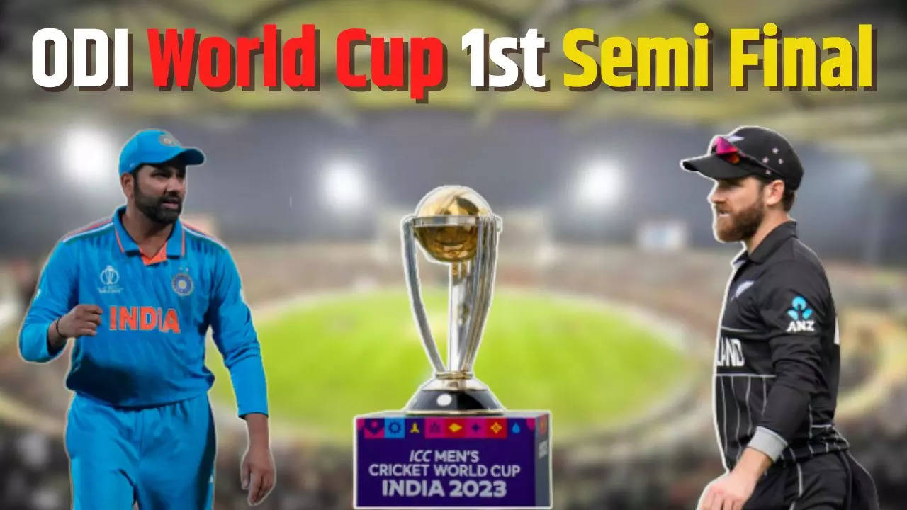 India Vs New Zealand World Cup 2023 First Semi Final Ind Vs Nz World Cup 2023 Semi Final Match 0281