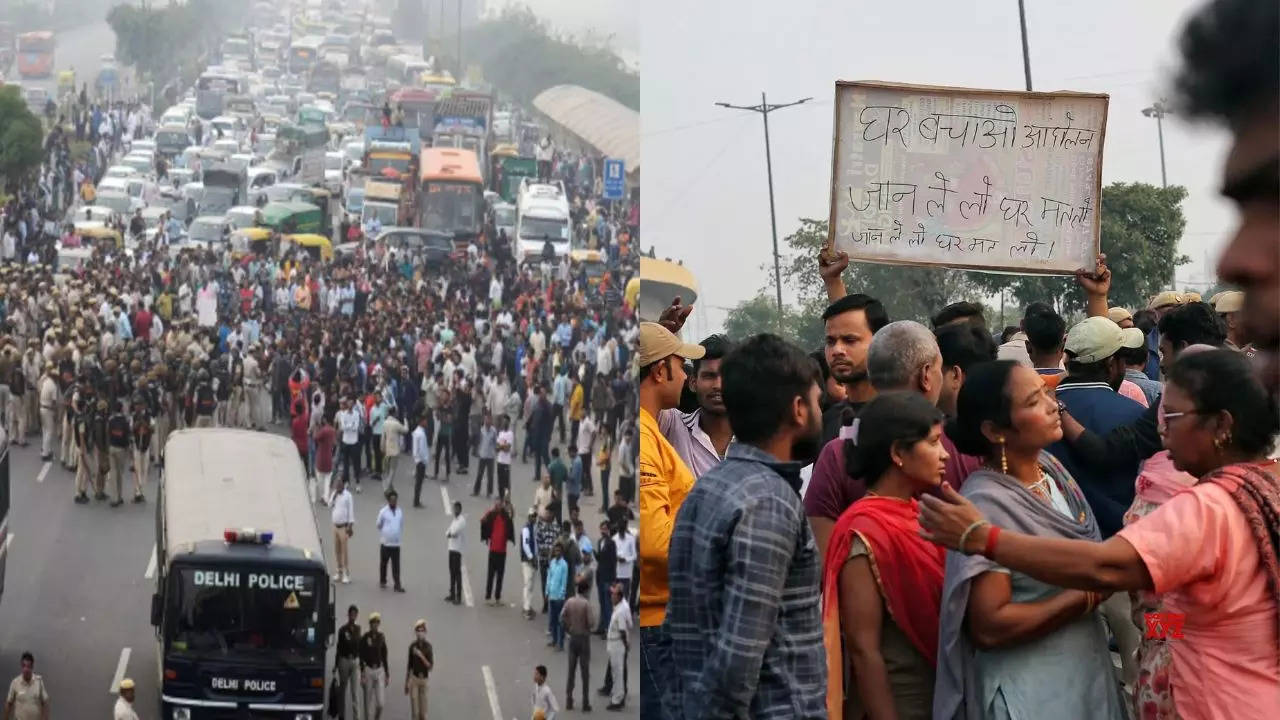 Court Order to Demolish 800 Houses in Burari Delhi Residents Protest Against the Decision