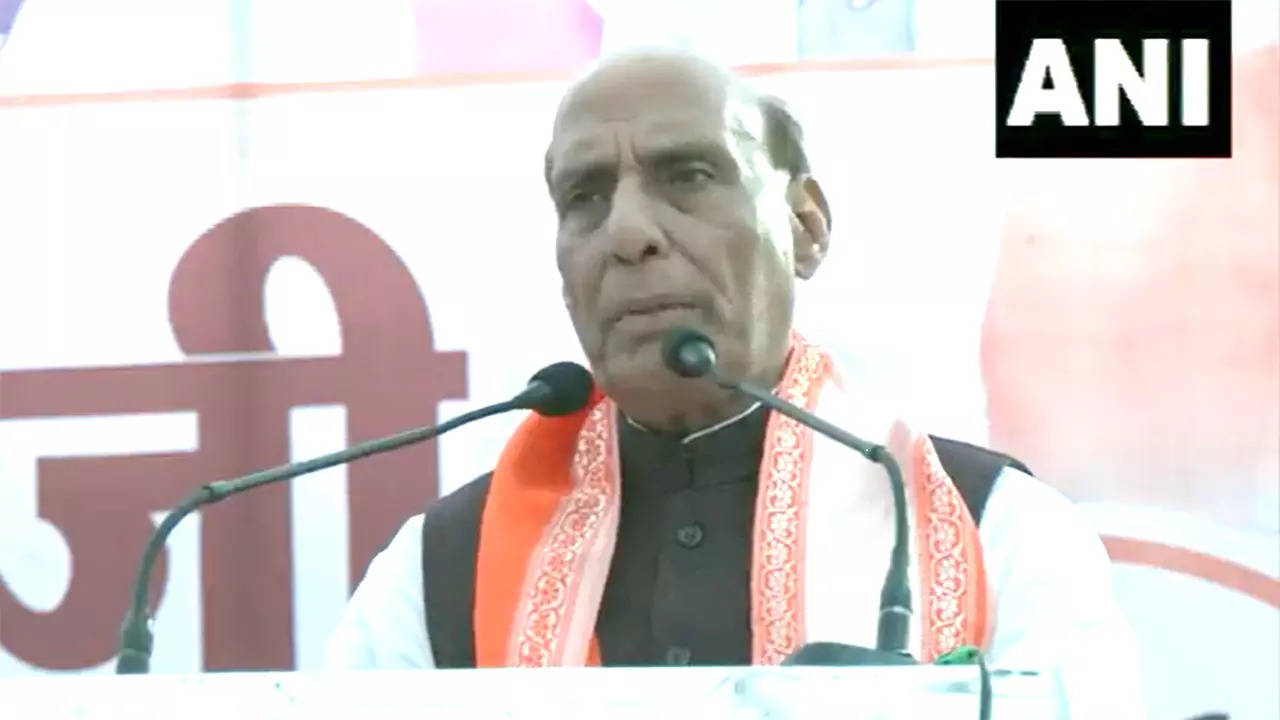 Rajnath Singh in MP Rally