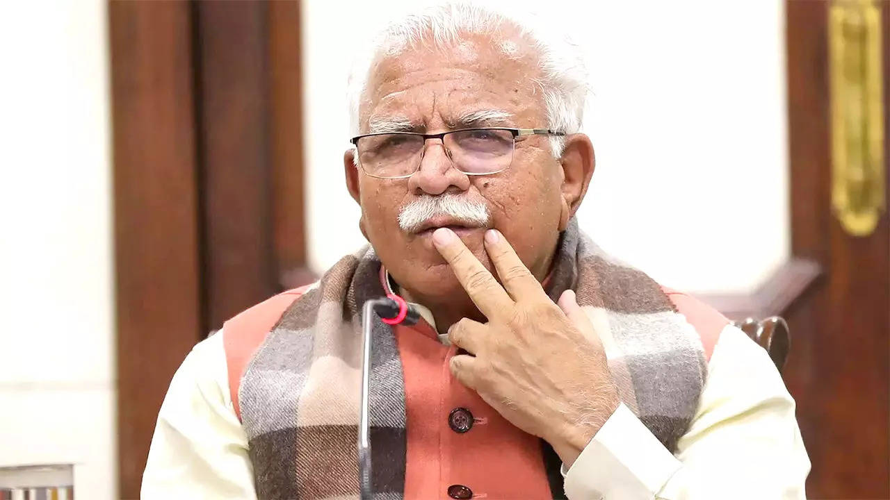 Haryana CM Manohar Lal Khattar