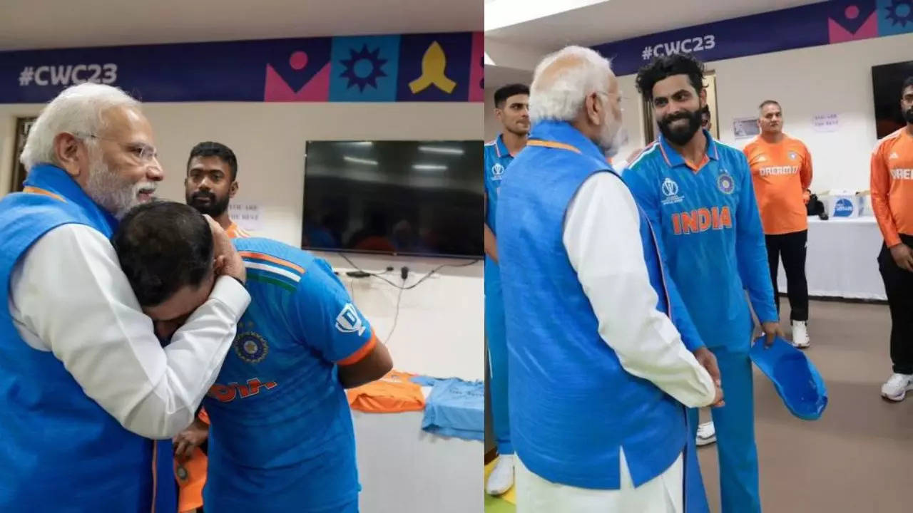 Narendra Modi, Mohammed Shami, Ravindra Jadeja