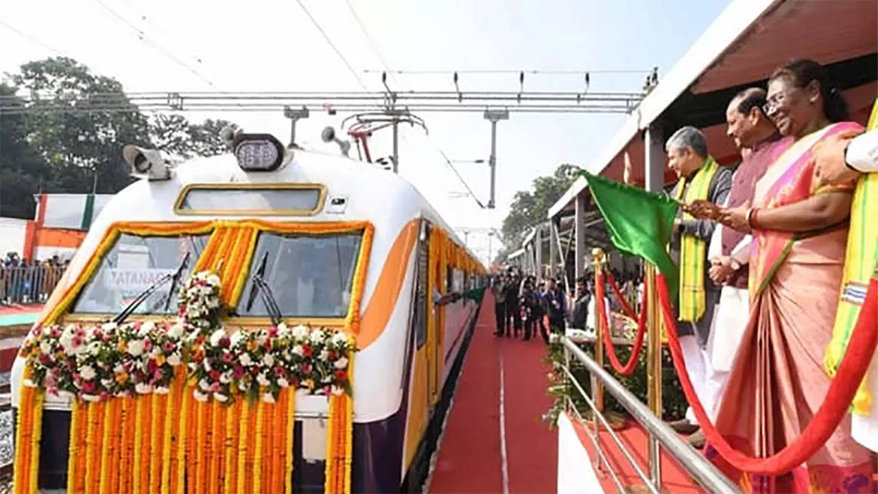 President Draupadi Murmu flags off three new trains