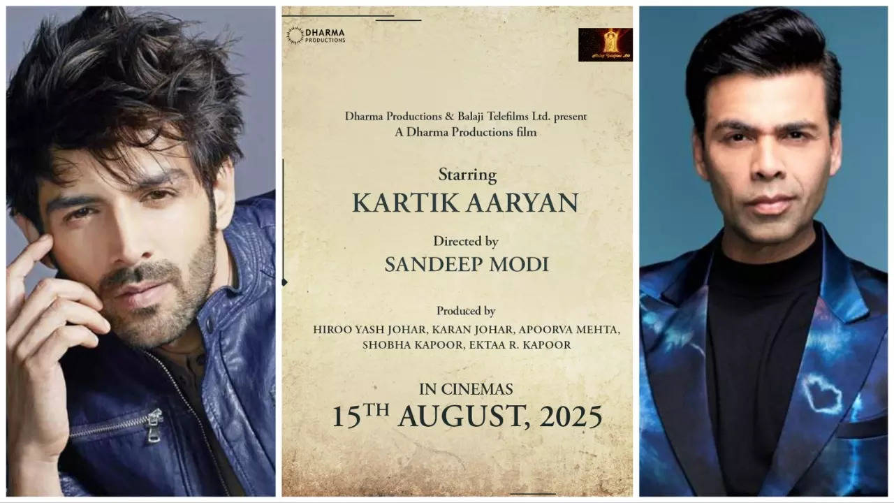 Kartik Aaryan and Karan Johar