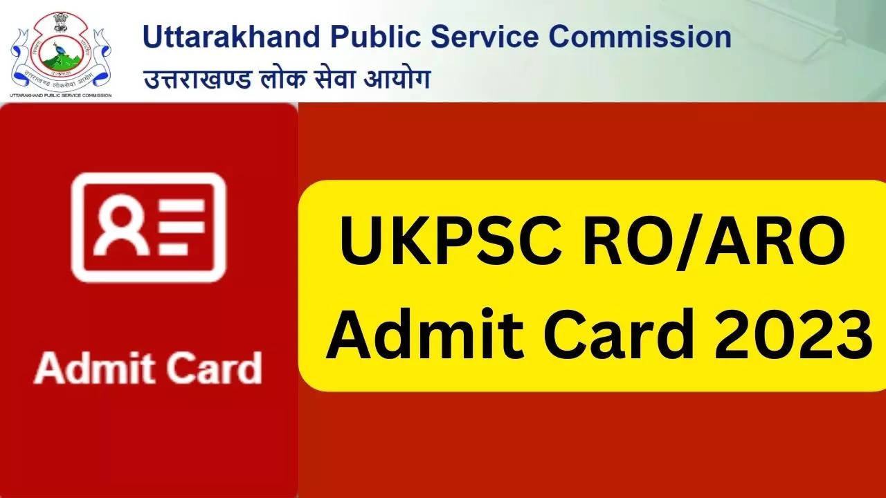 UKPSC ROARO Admit Card 2023