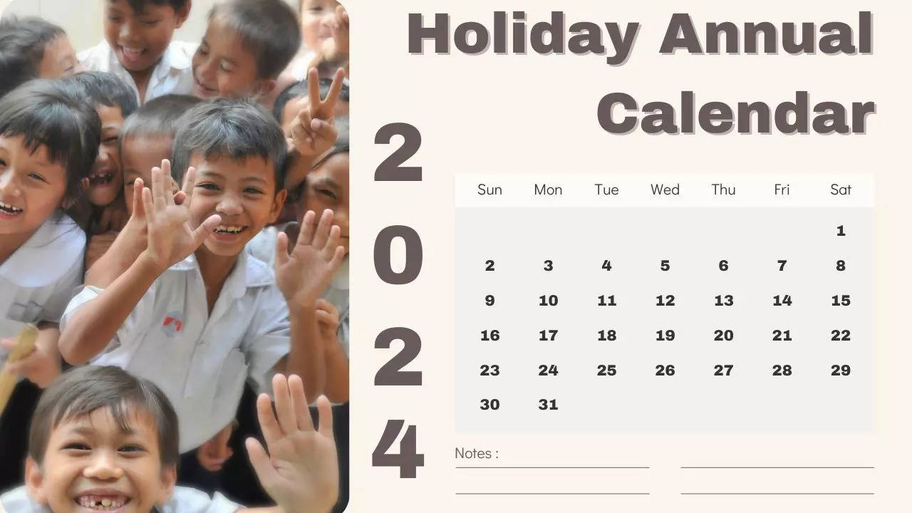 Holiday Annual Calendar 2024