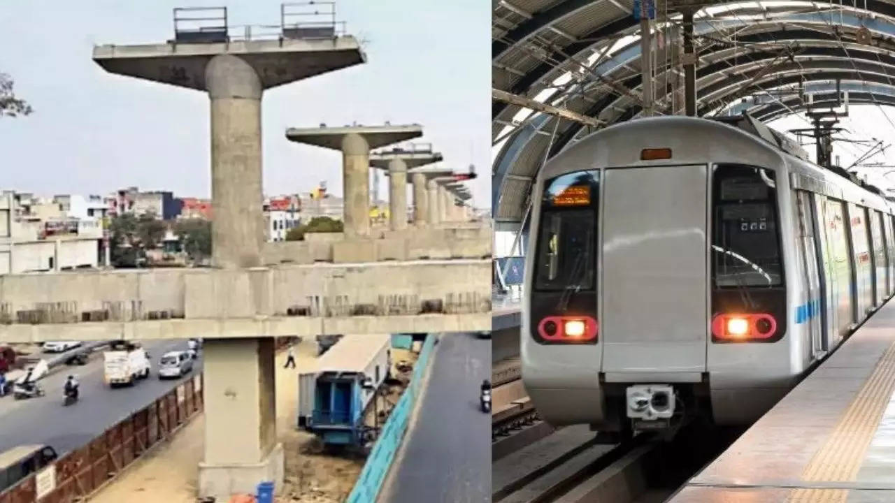 Delhi Metro Phase 4 Double Decker Viaduct 3 Layer Bhajanpura to Yamuna Vihar